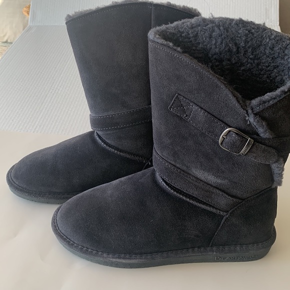 Bearpaw Charcoal Gray Boots SIZE 9 - Picture 4 of 12